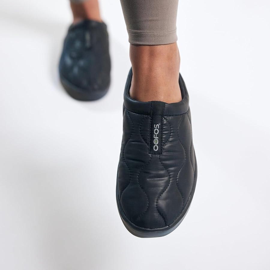 Amazon.com | OOFOS Women's OOcoozie Thermo Mule Shoe, Black